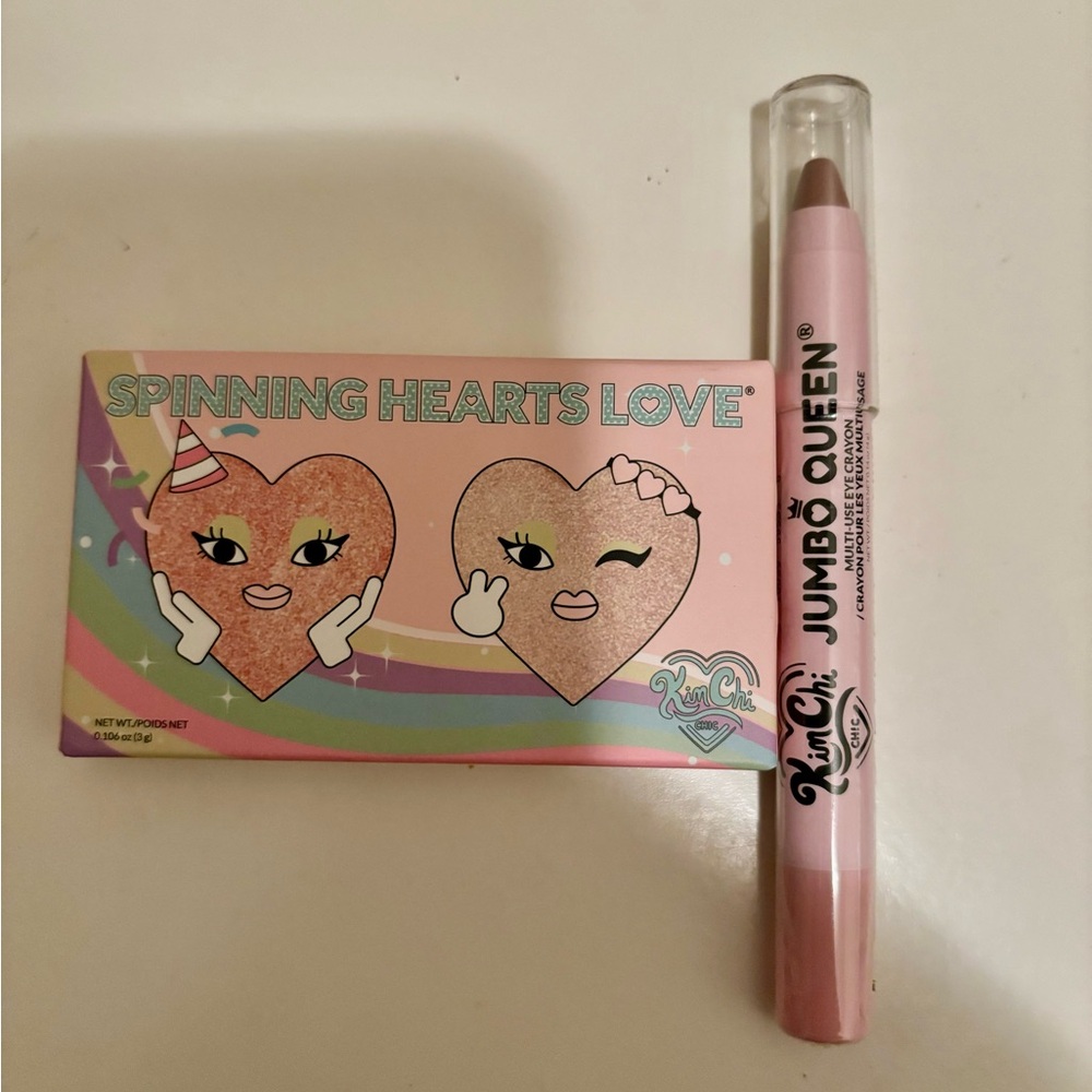 KimChi Spinning Hearts Love Eyeshadow Duo & Jumbo Queen Eye Pencil